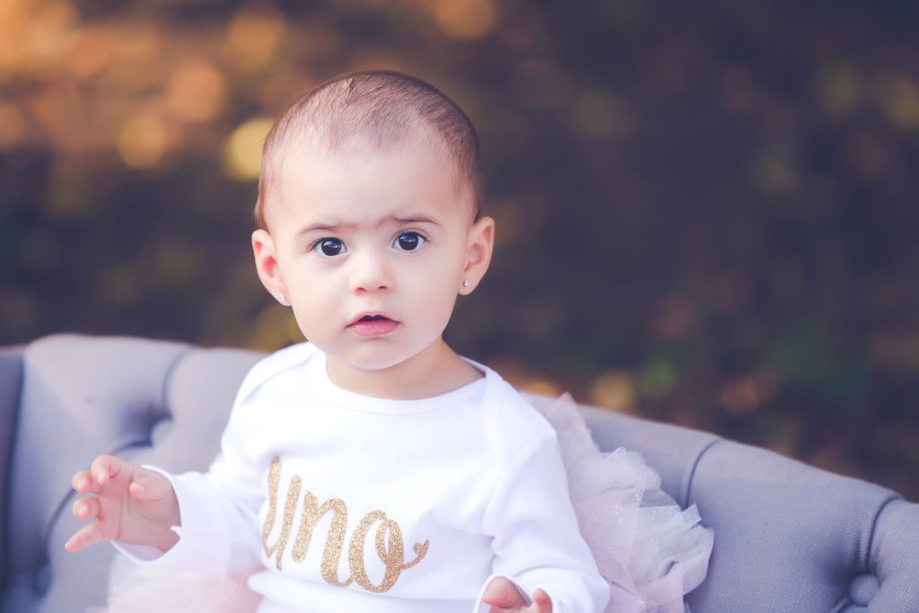 one year old on location in park milestone session by Alyssa Joy Photography