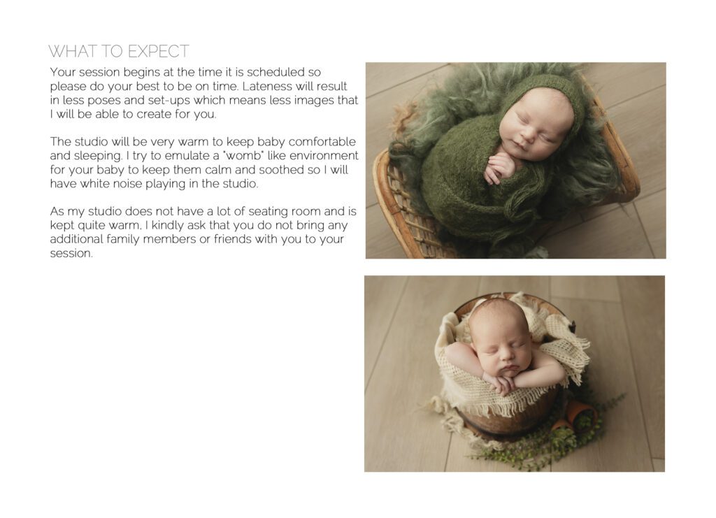 newborn session prep guide